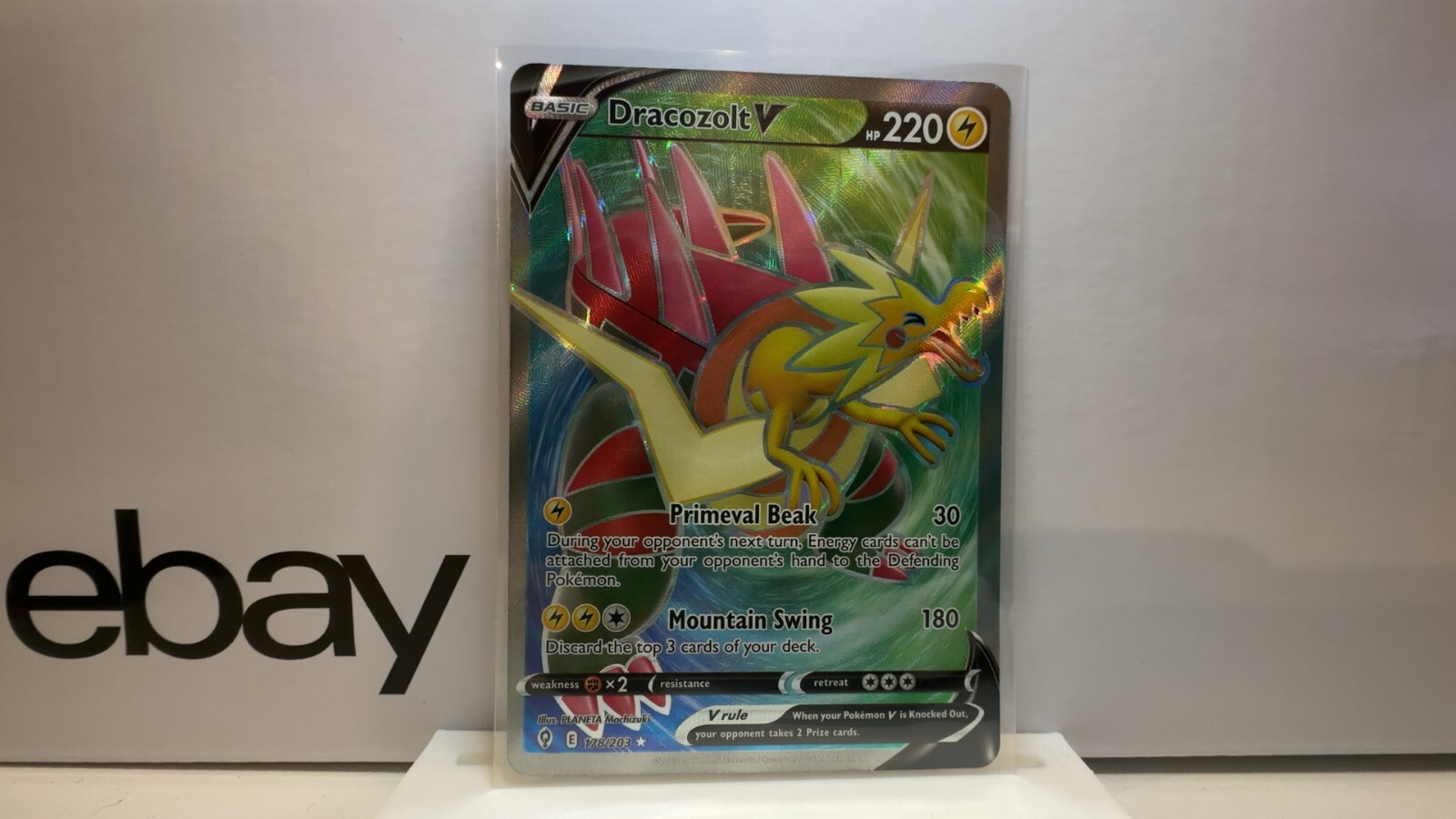 TCG Pokemon Evolving Skies 178/203 – Dracozolt V – Ultra Rare – NM – Full Art