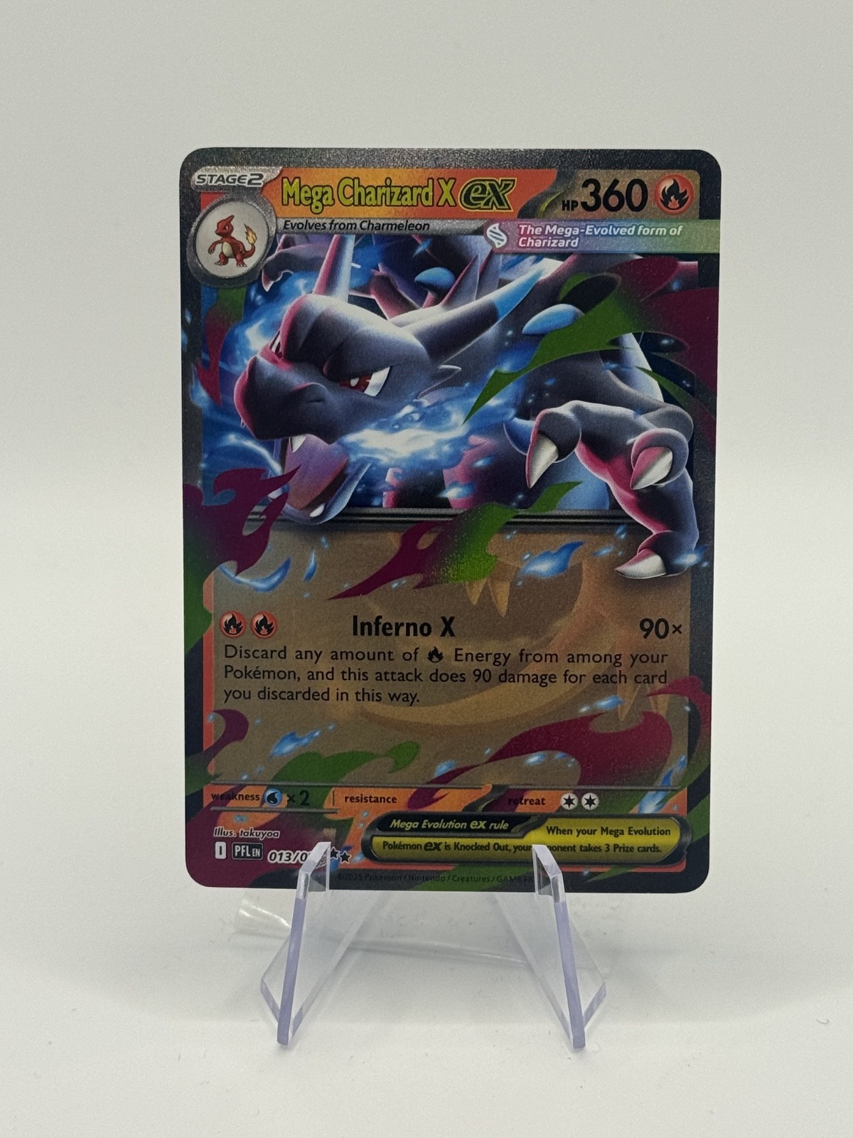 Mega Charizard X ex – 013/094 – ME02: Phantasmal Flames (PFL)