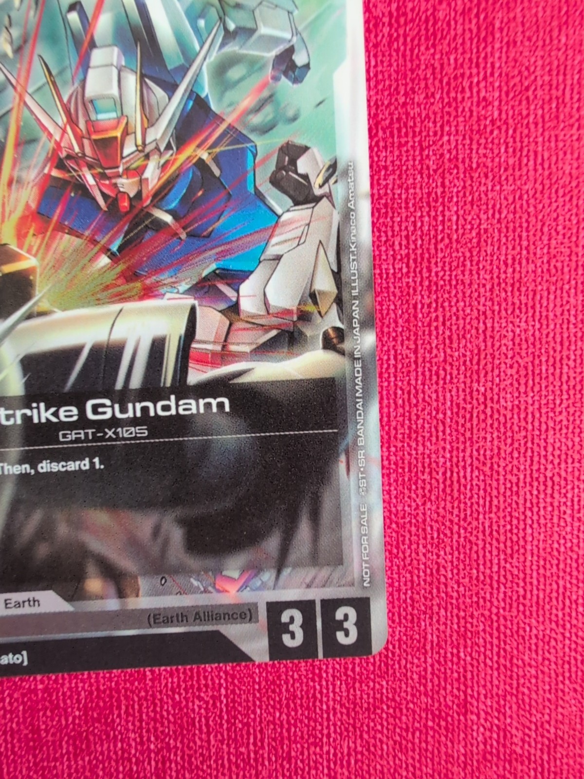 Tournament Promo Alt Art Foil Gundam Card Game CCG TCG SEED Strike Gundam Holo