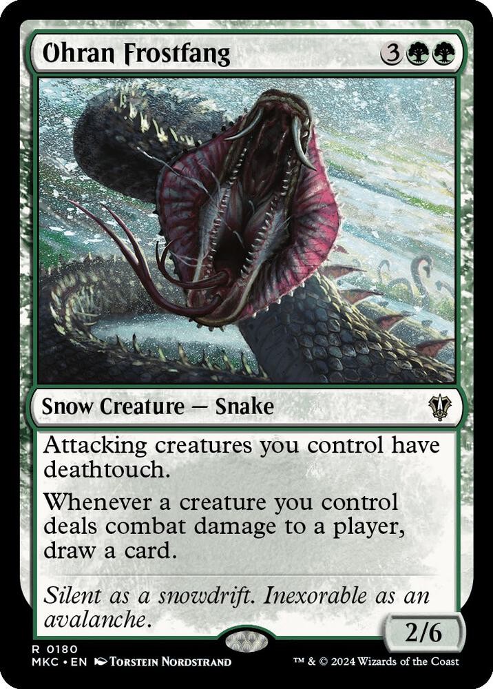 1x Ohran Frostfang – Commander: Murders at Karlov Manor – NM – MTG