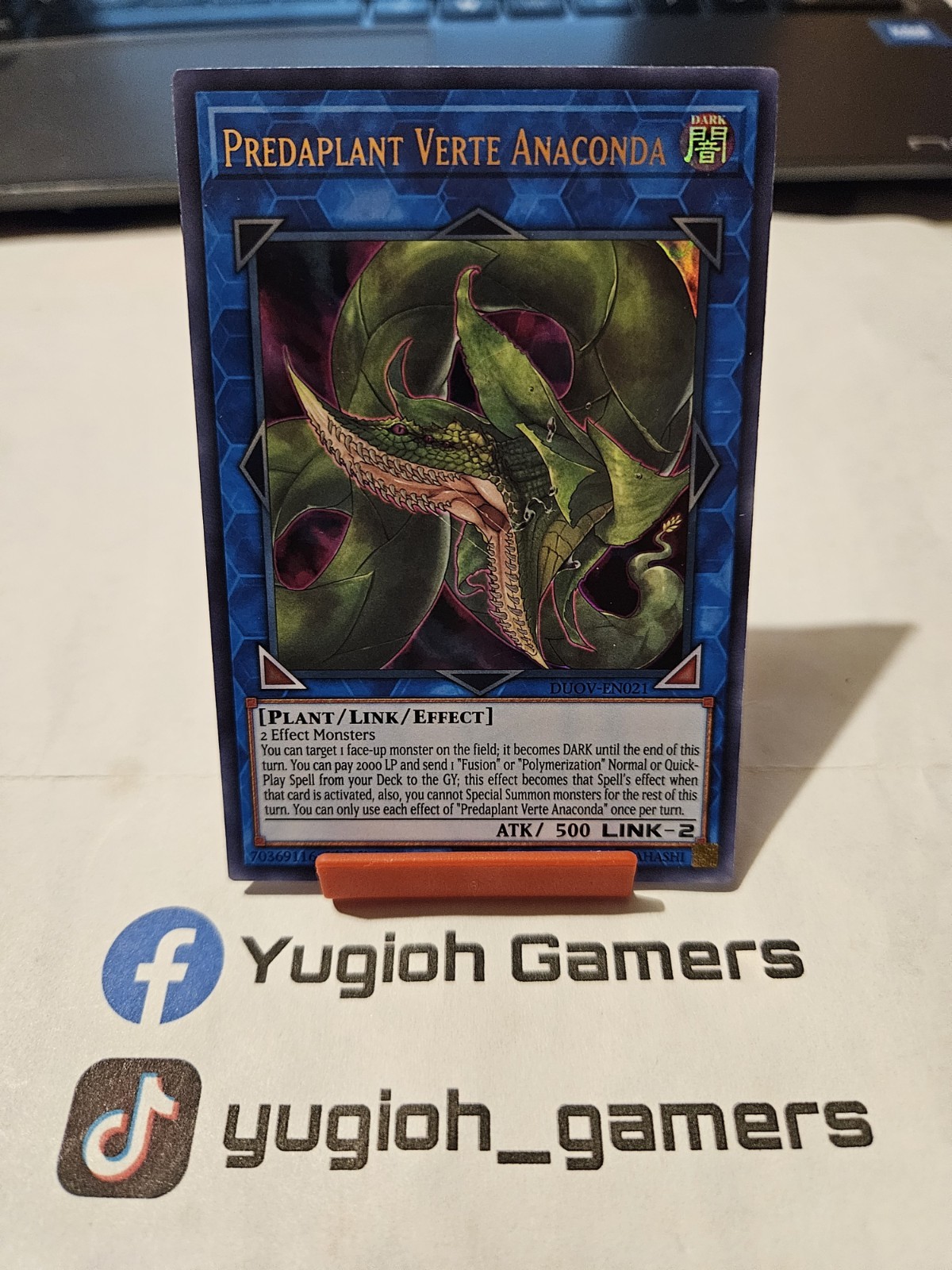 Yu-Gi-Oh Predaplant Verte Anaconda DUOV 1st Edition Ultra Rare Light Played