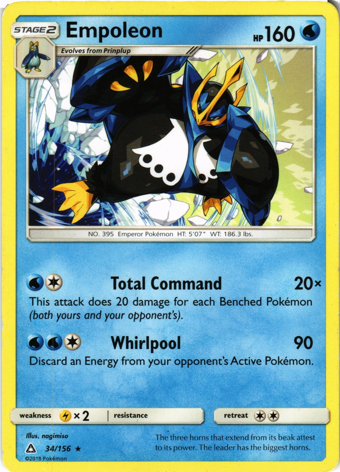 SM – Ultra Prism #34/156 Empoleon