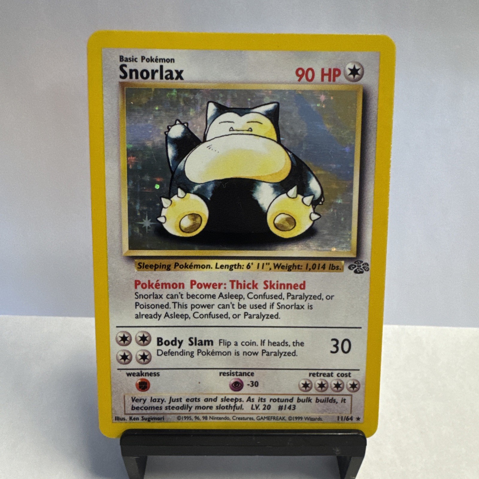 Snorlax 11/64 Jungle Holo Unlimited WotC Pokemon TCG