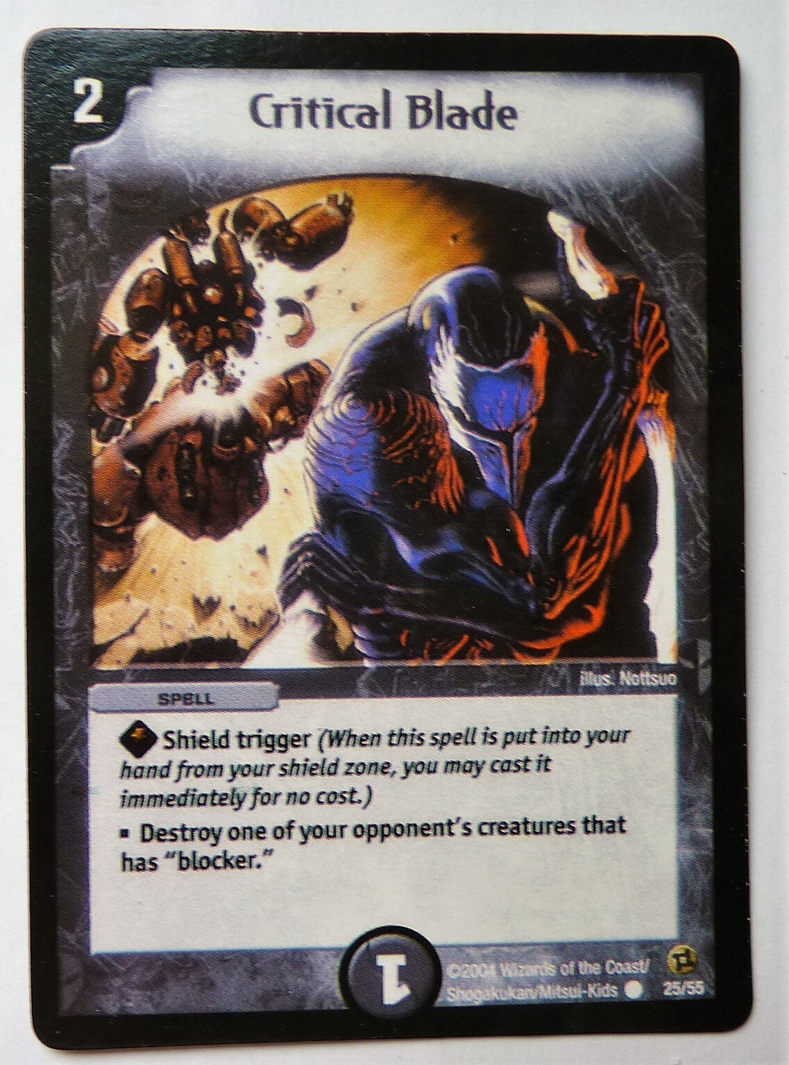 Critical Blade 25/55 ENGLISH DUEL MASTERS CARD New