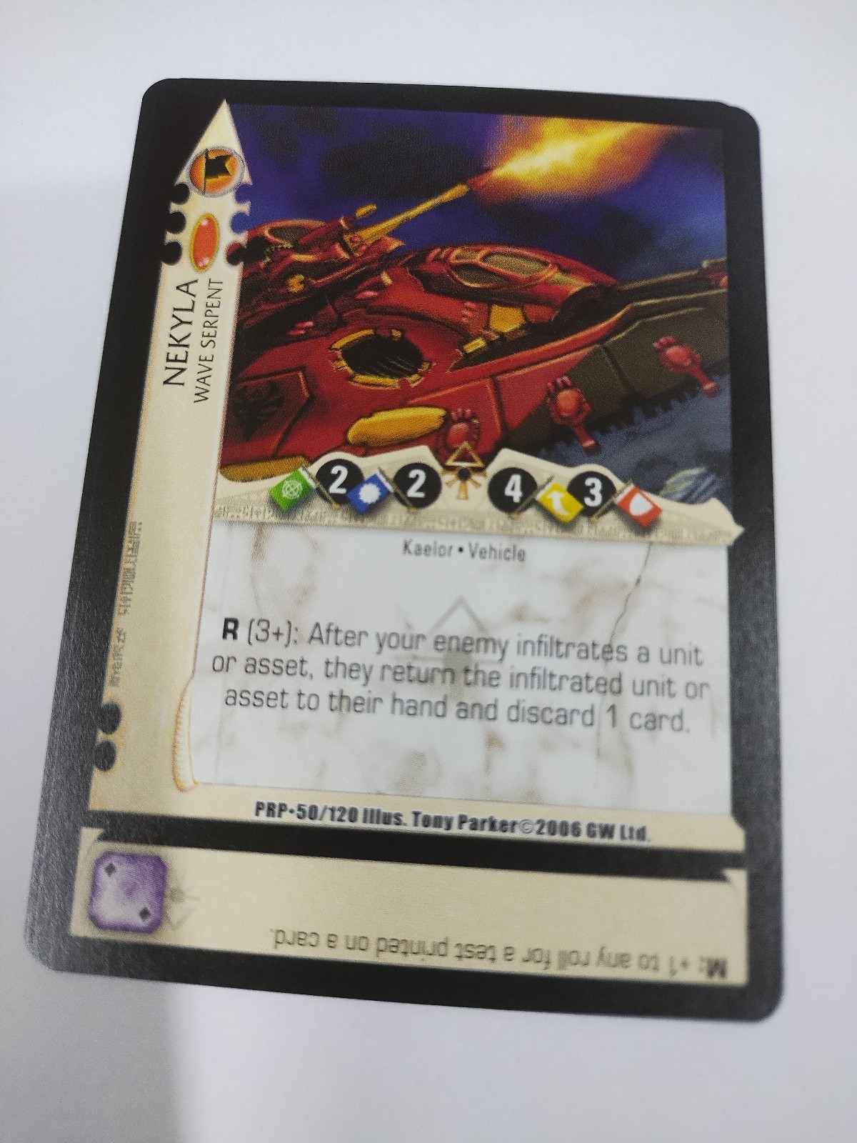 MINT 50/120 WARHAMMER W40K DARK MILLENNIUM Prophecys Peril RARE CARD 2006