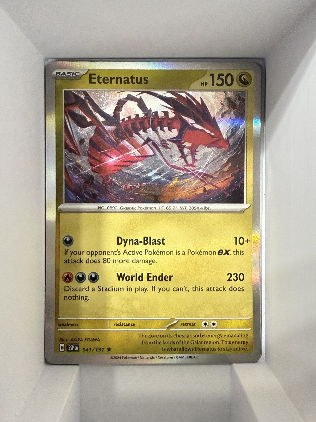 Eternatus Holo Rare SV08: Surging Sparks 141/191 NM