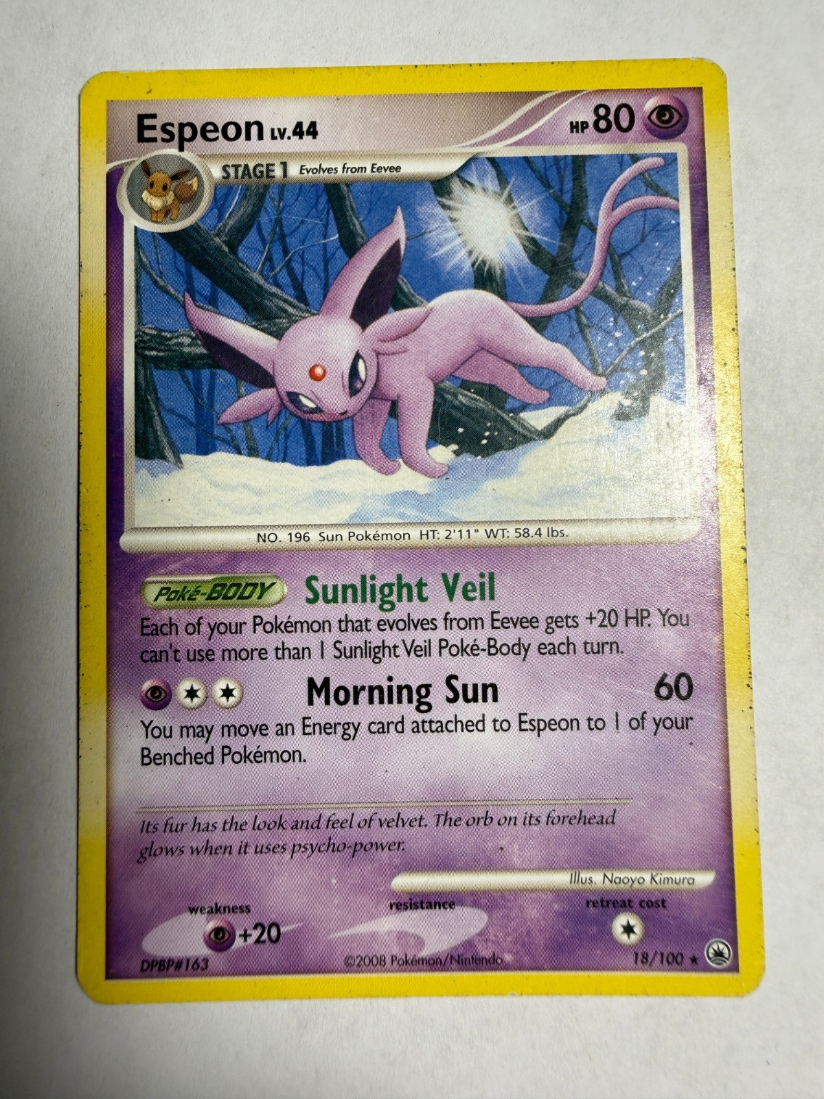Espeon Rare Majestic Dawn 18/100 MP
