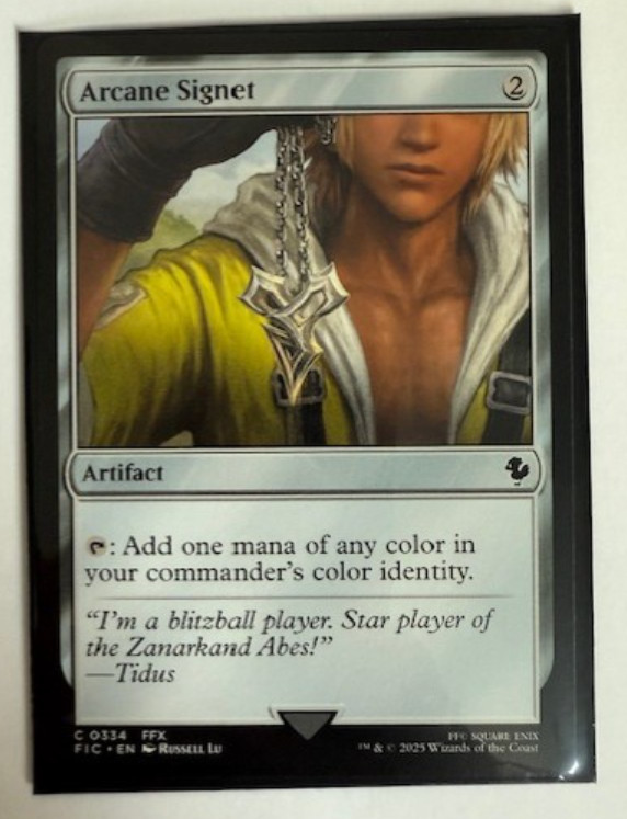 MTG: Arcane Signet (0334) (Surge Foil) Commander: Final Fantasy Foil NM