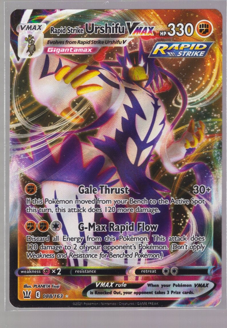 RAPID STRIKE URSHIFU VMAX 088/163 HOLO BATTLE STYLES POKEMON PLANETA TSUJI