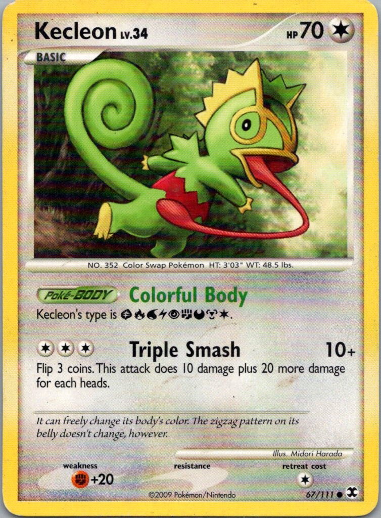 Pokemon TCG Kecleon 67/111 Rising Rivals MP