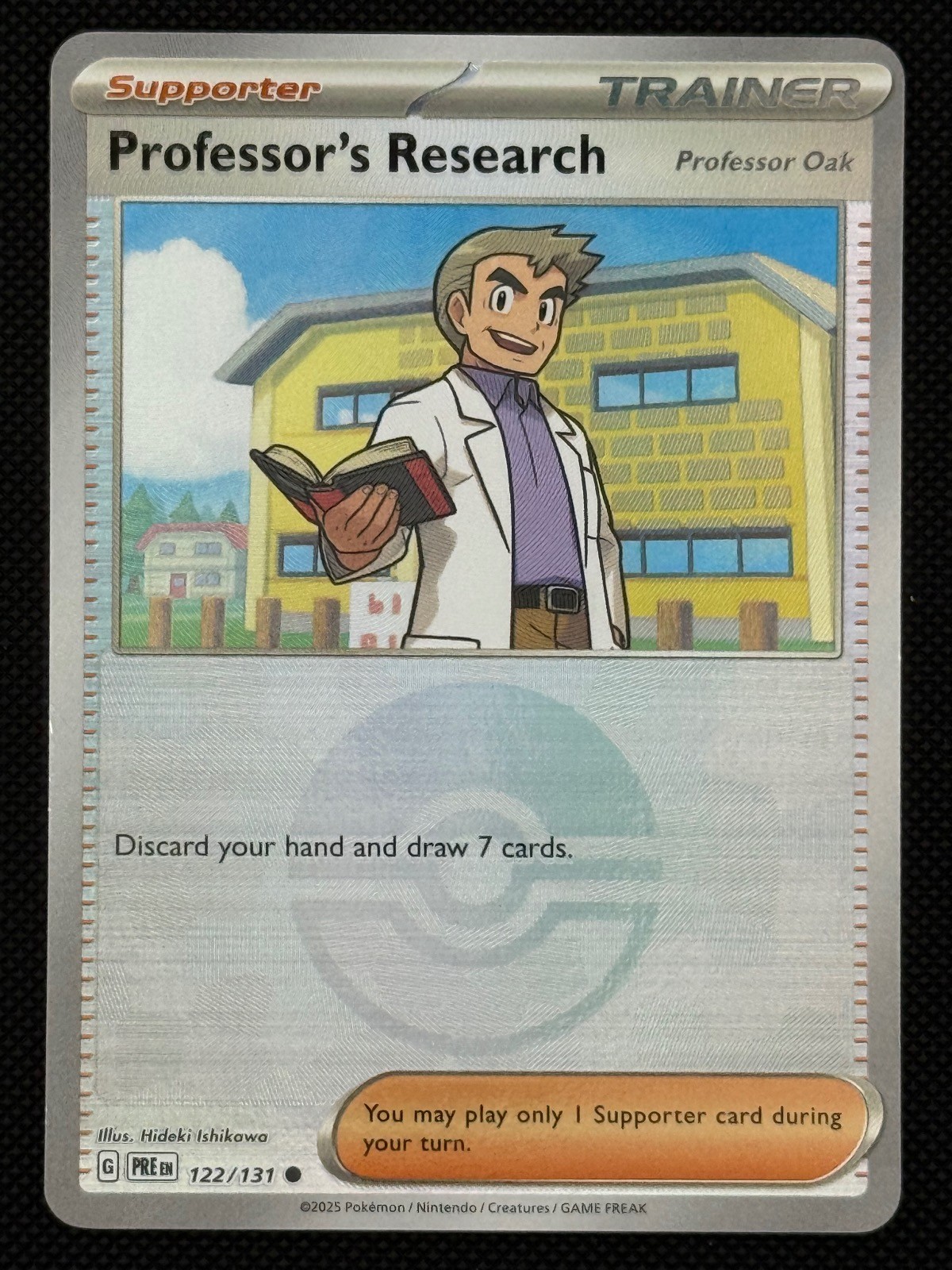 Professor’s Research [Professor Oak] (Poke Ball) 122/131 Prismatic Evolutions NM