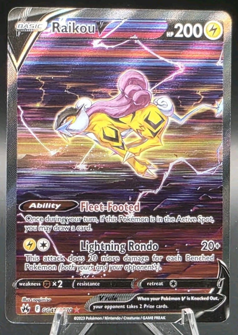 Raikou V GG41/GG70 SWSH: Crown Zenith: Galarian Gallery Holo