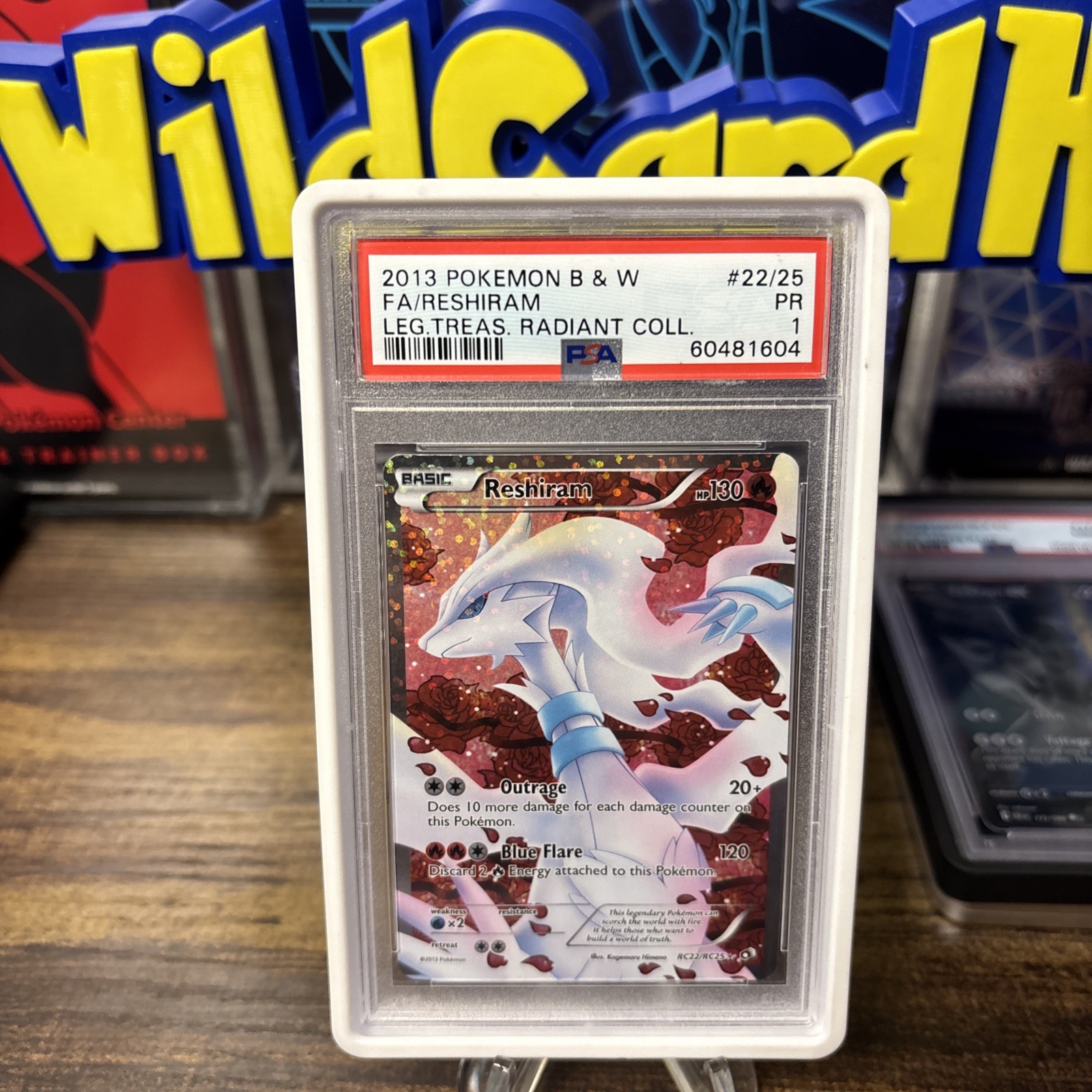 Pokemon Reshiram RC22/RC25 Legendary Treasures Radiant Collection PSA 1