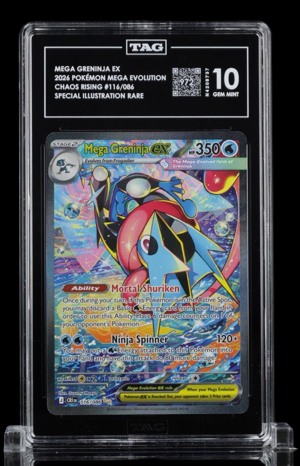 Mega Greninja ex 116/086 TAG 10 – 972 SIR