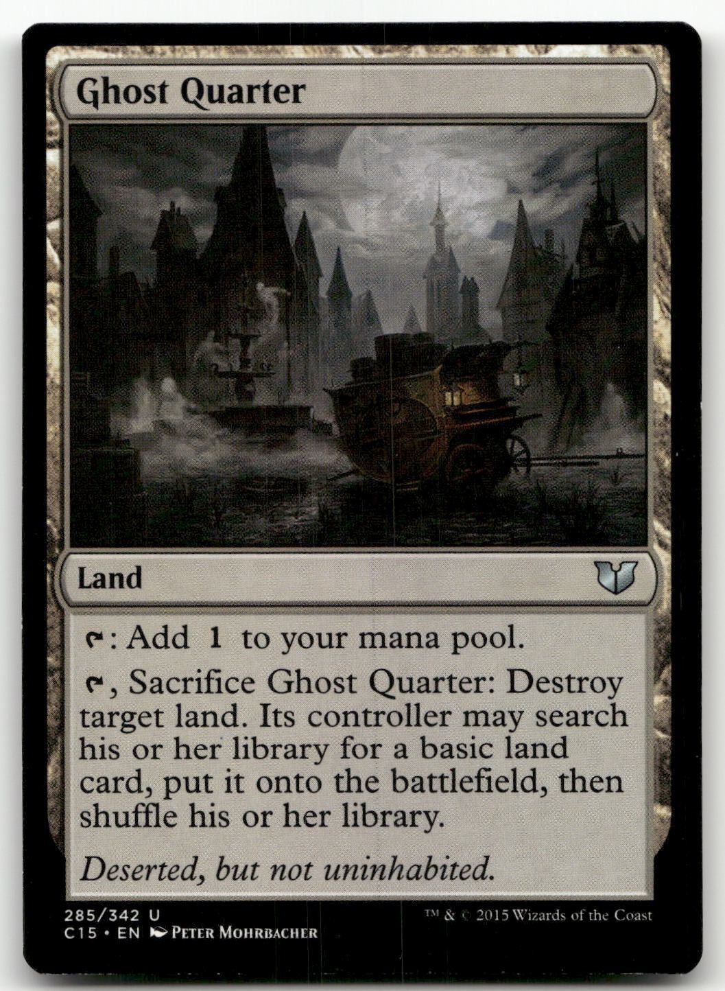 Ghost Quarter #285 (LP) Commander 2015 C15 Magic MTG