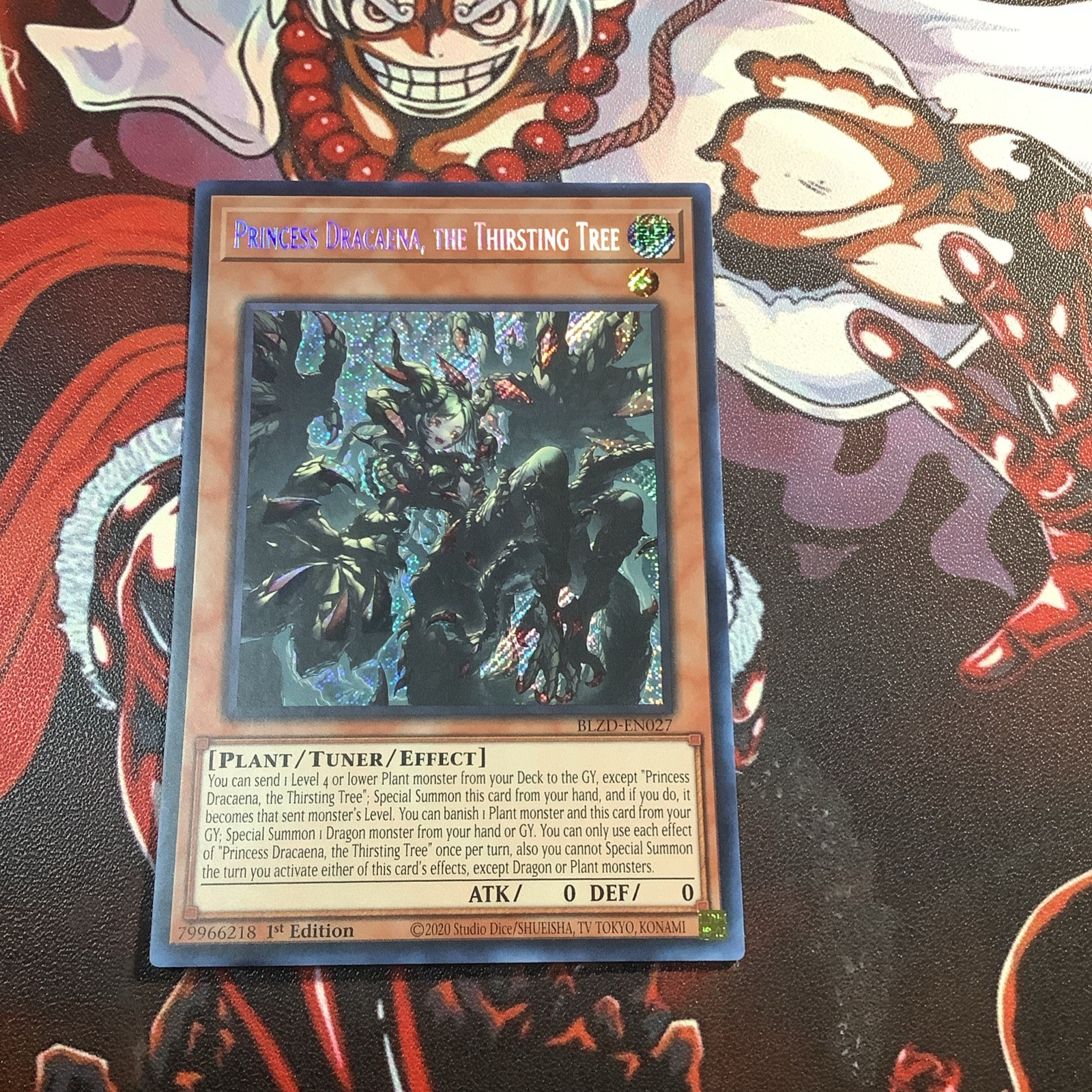 Yugioh Princess Dracaena, the Thirsting Tree BLZD-EN027 Blazing Dominion Secret