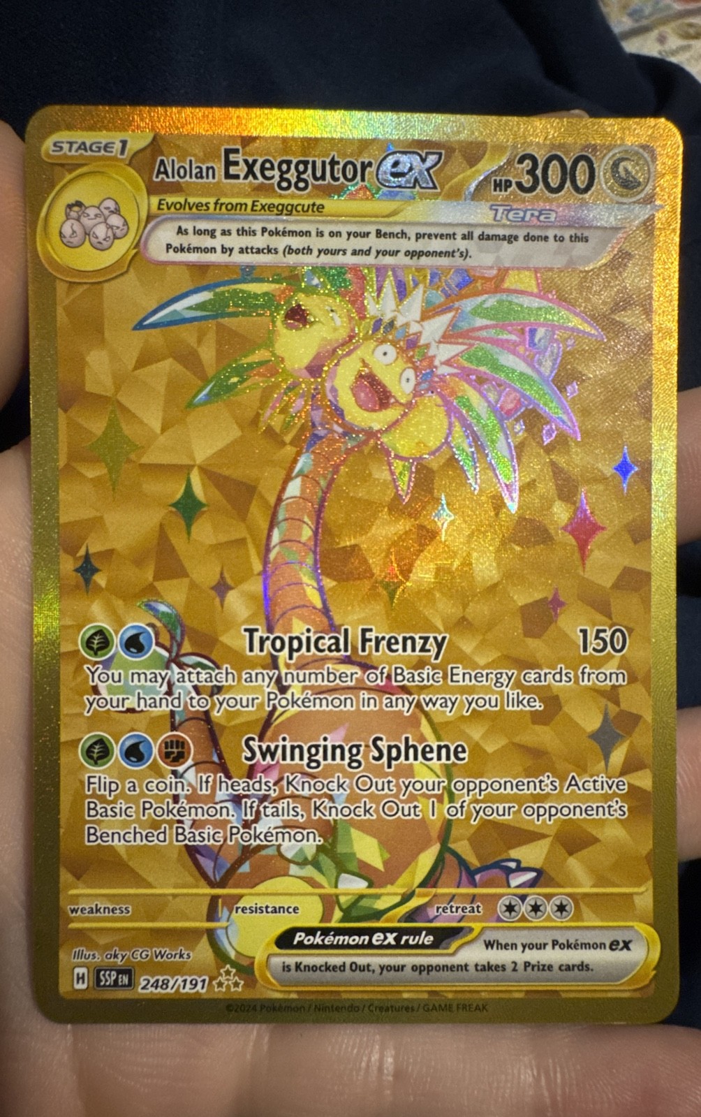 Alolan Exeggutor ex 248/191 Sv08: Surging Sparks Holo