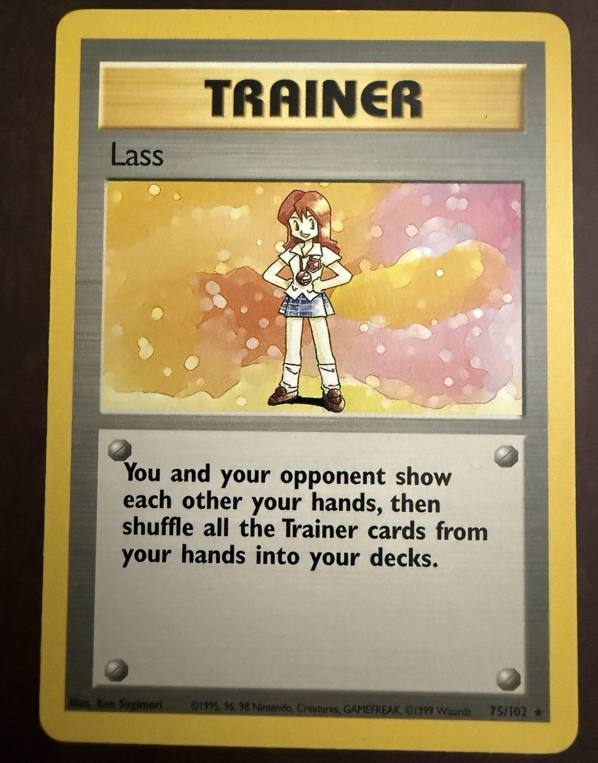 Pokémon TCG Lass 75/102 Base Set English