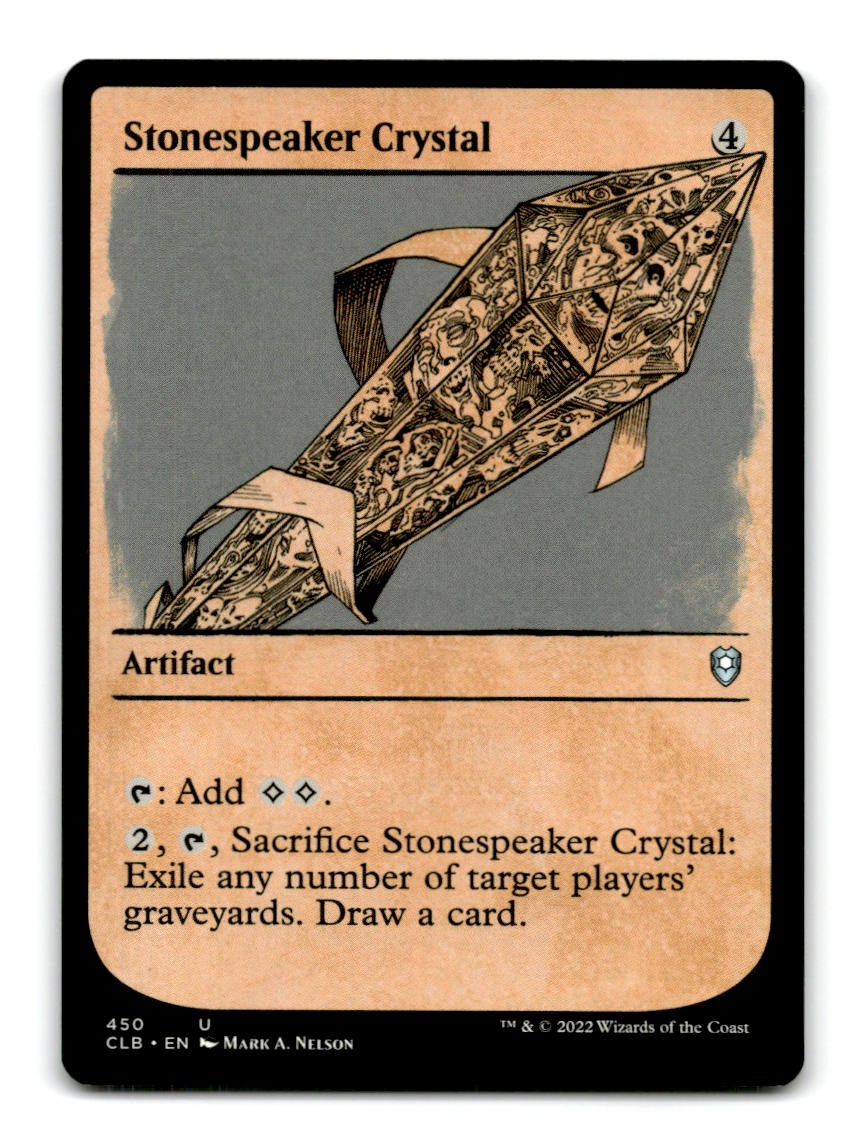 Stonespeaker Crystal Showcase 450 Commander Legends Battle Baldur’s MTG~A11-390