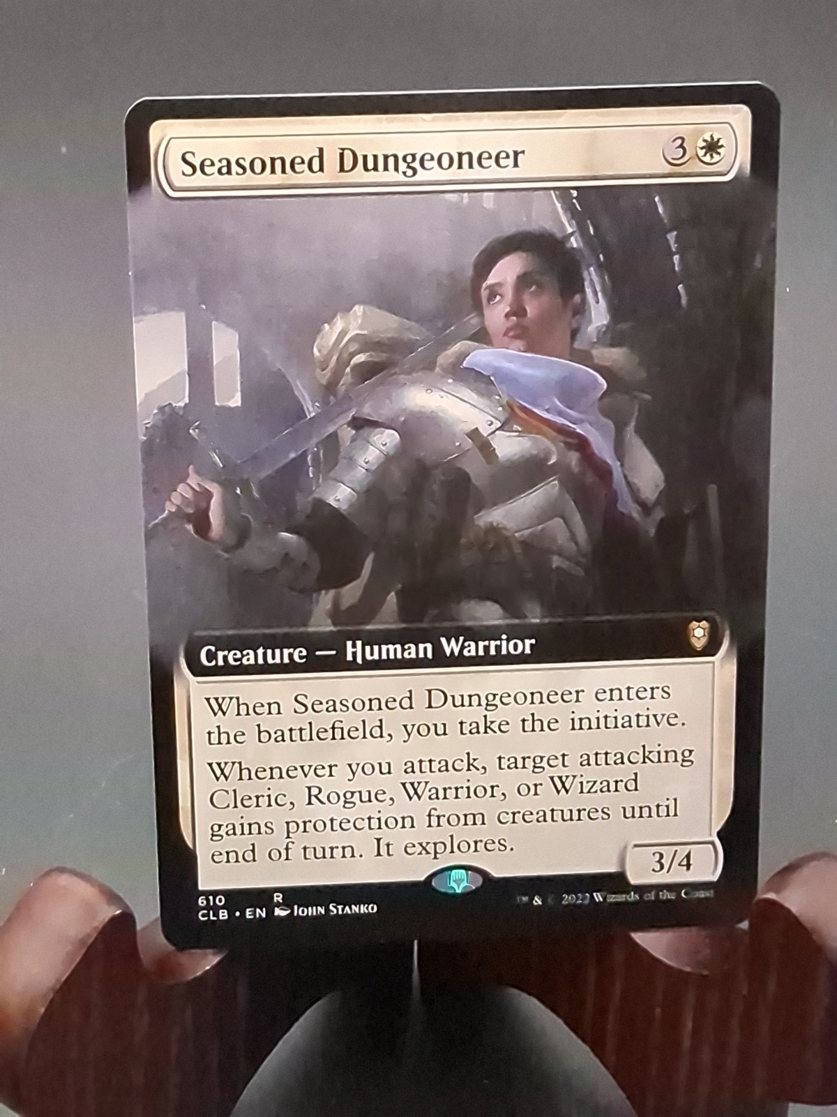 Seasoned Dungeoneer (Extended Art) Battle for Baldur’s Gate MTG Regular NM