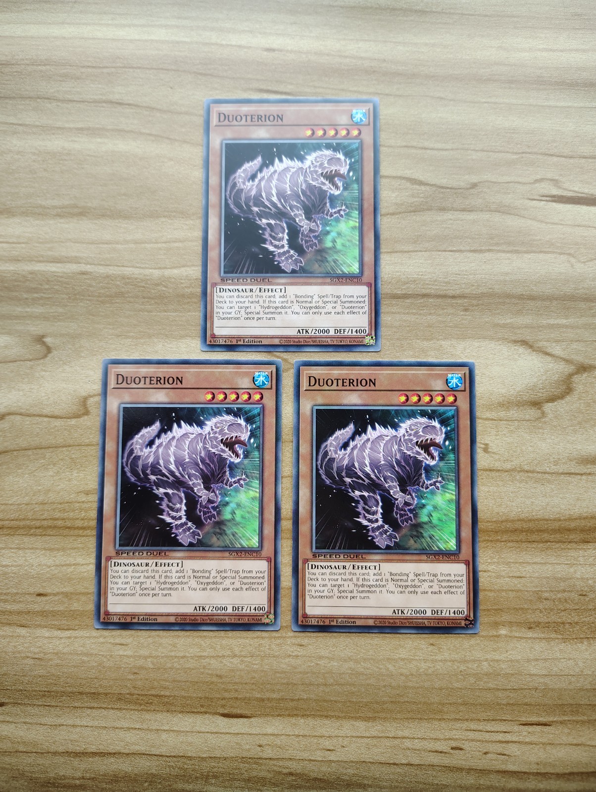 Yu-Gi-Oh! – Duoterion 3x – Near Mint (NM) – Full Playset – SGX2-ENC10