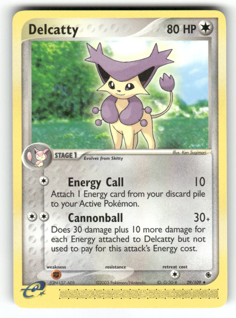 Delcatty 29/109 – UC Ruby & Sapphire Pokemon NM