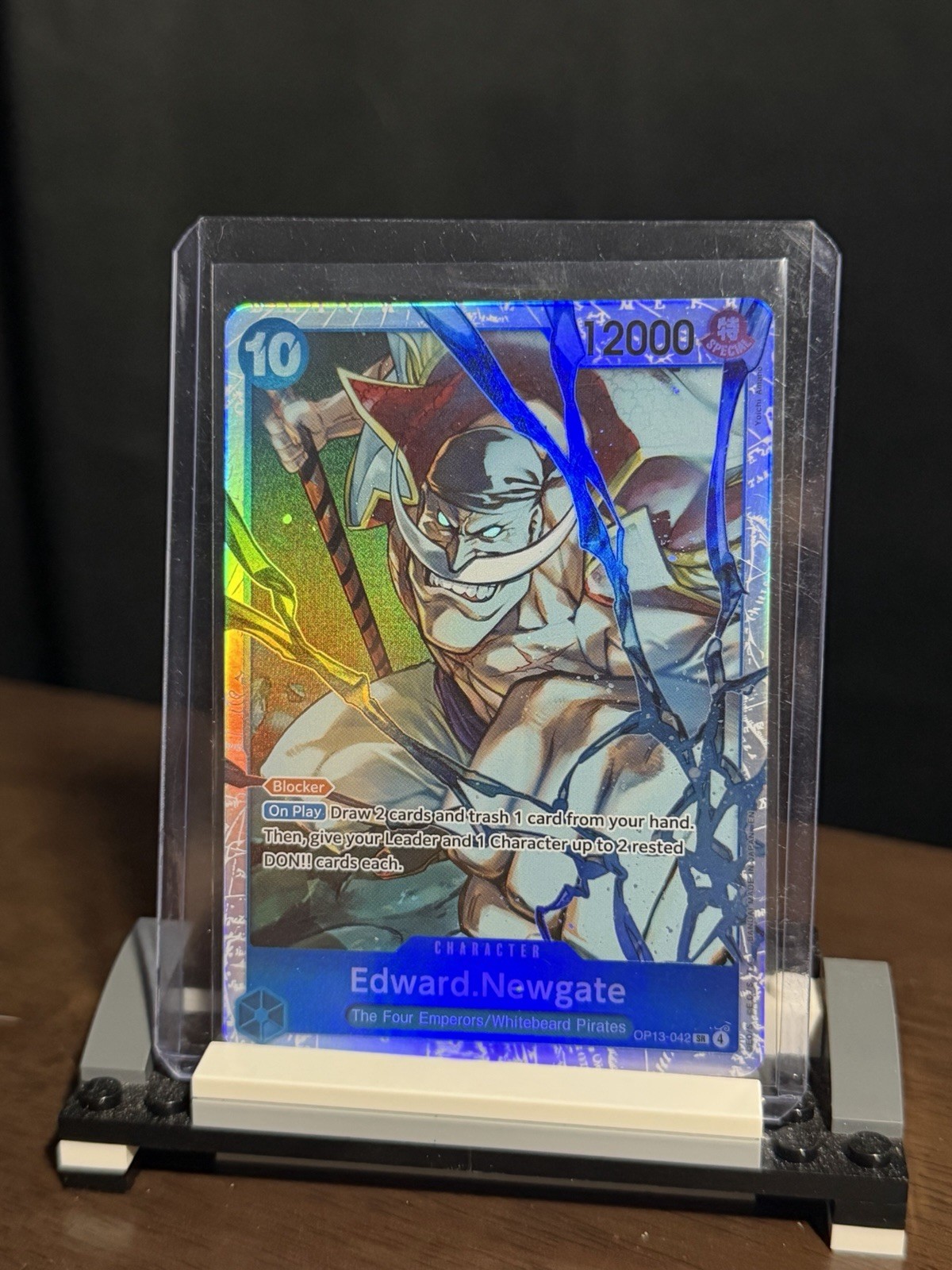 One Piece TCG Edward Newgate OP13-042 Alt Art SR English NM Pack Fresh OP13