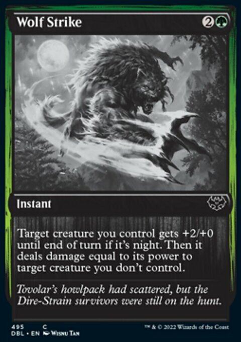 MTG Magic the Gathering Wolf Strike (495/633) Innistrad Double Feature LP