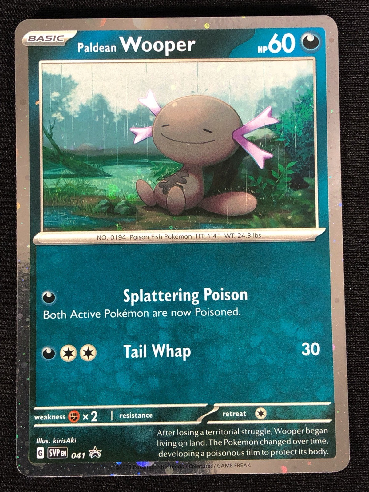 Pokemon Paldean Wooper 041 Holo (LP)