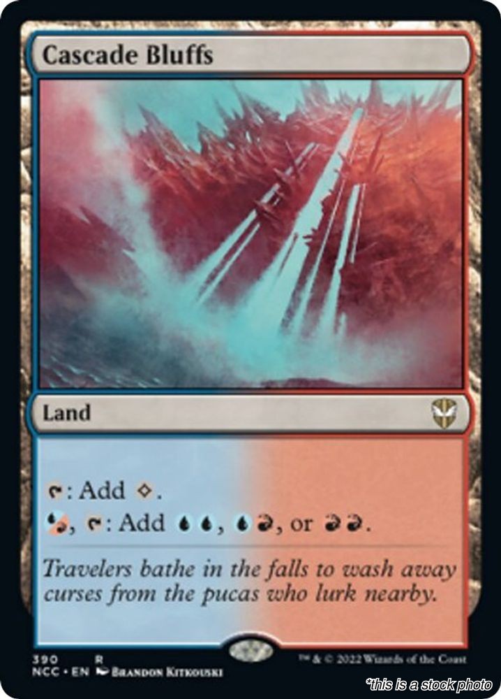 MTG Cascade Bluffs Card #390 Commander: Streets of New Capenna LP Magic