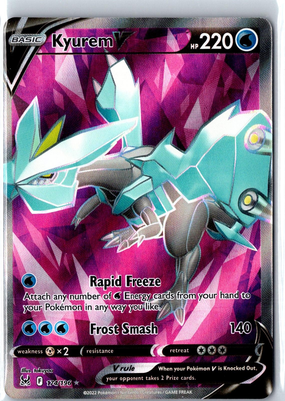 Kyurem V 174/196 Ultra Rare Lost Origin Pokemon Near Mint