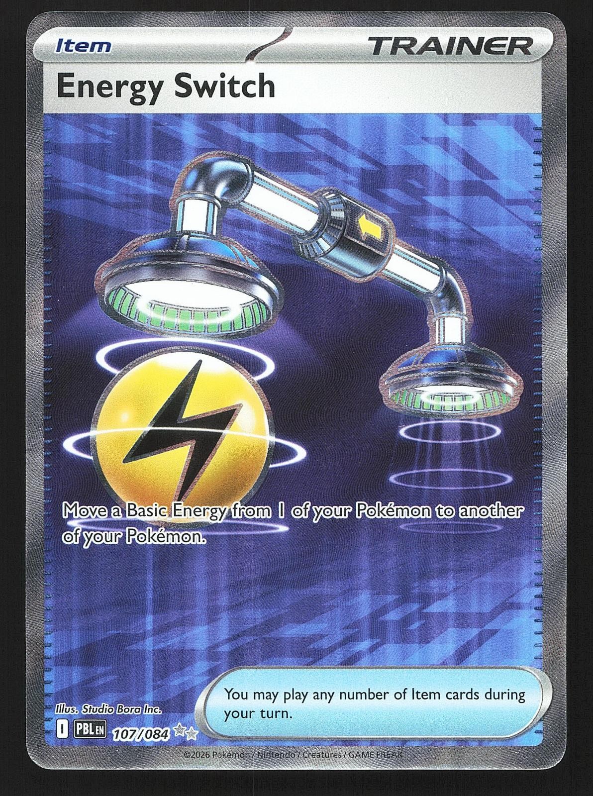 Energy Switch ME05: Pitch Black 107/084 Holo Ultra Rare Pokemon NM