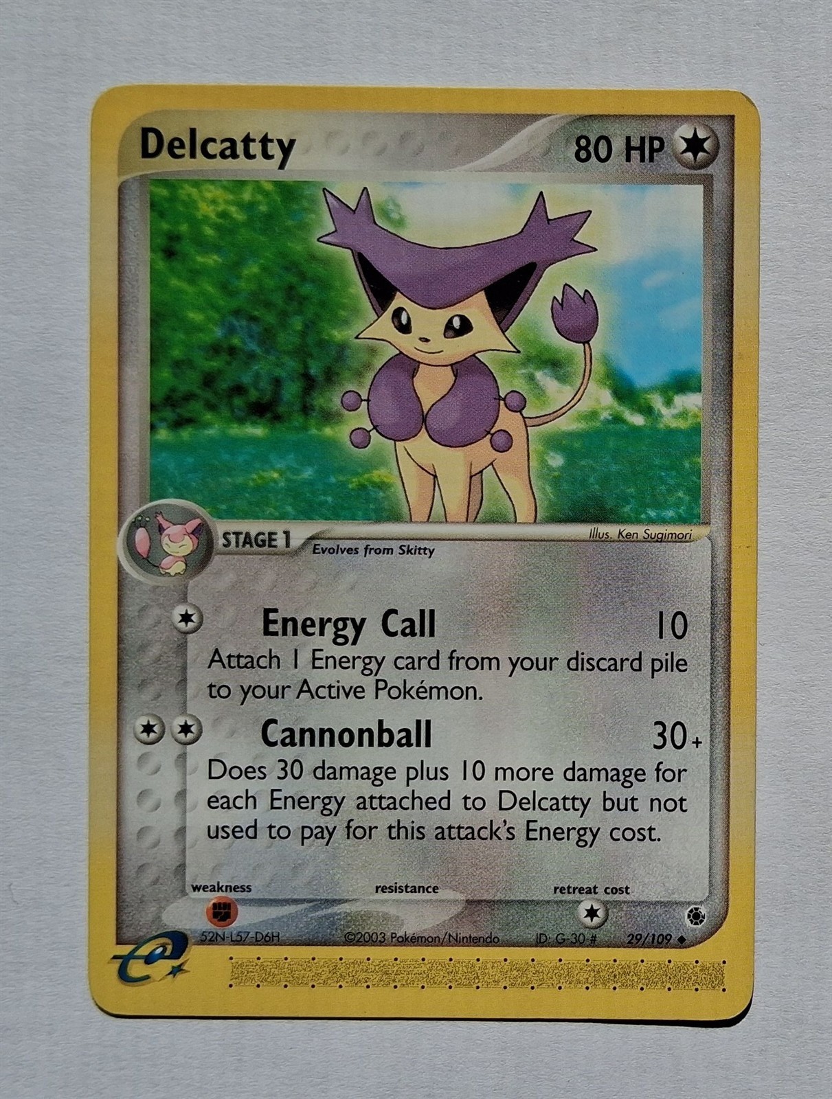 Pokemon – Delcatty – Ruby & Sapphire 29/109 – Uncommon – LP
