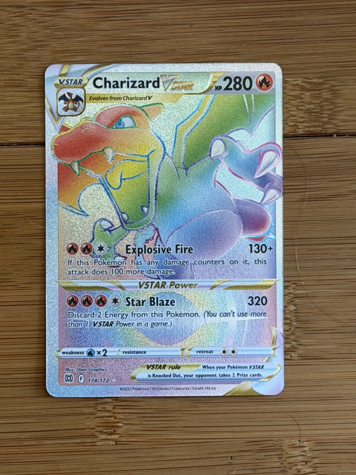 Charizard VSTAR (Secret) 174/172 Swsh09: Brilliant Stars Holo