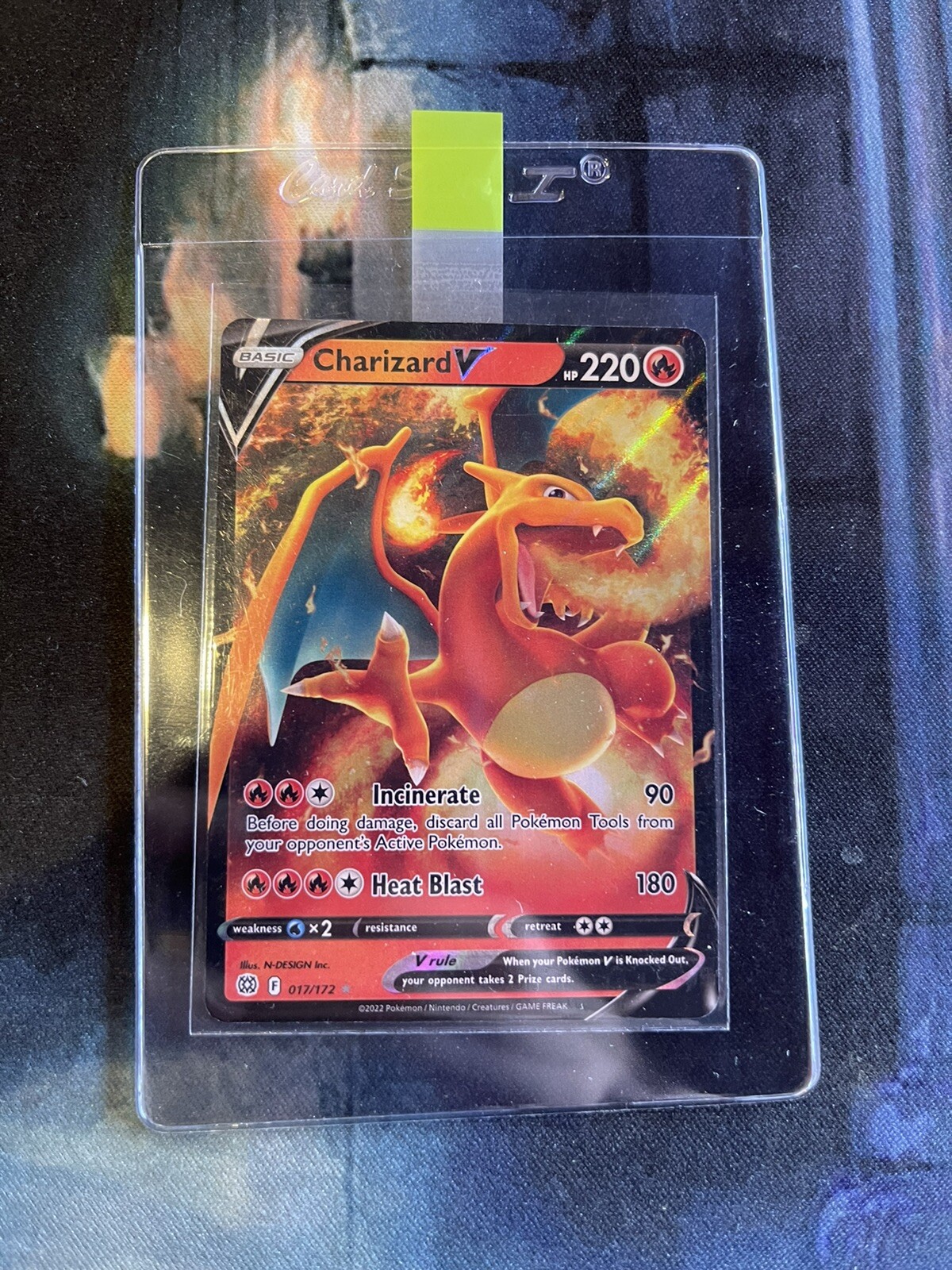 Charizard V Brilliant Stars Pokemon Card 017/172 Holo Ultra Rare NM / M