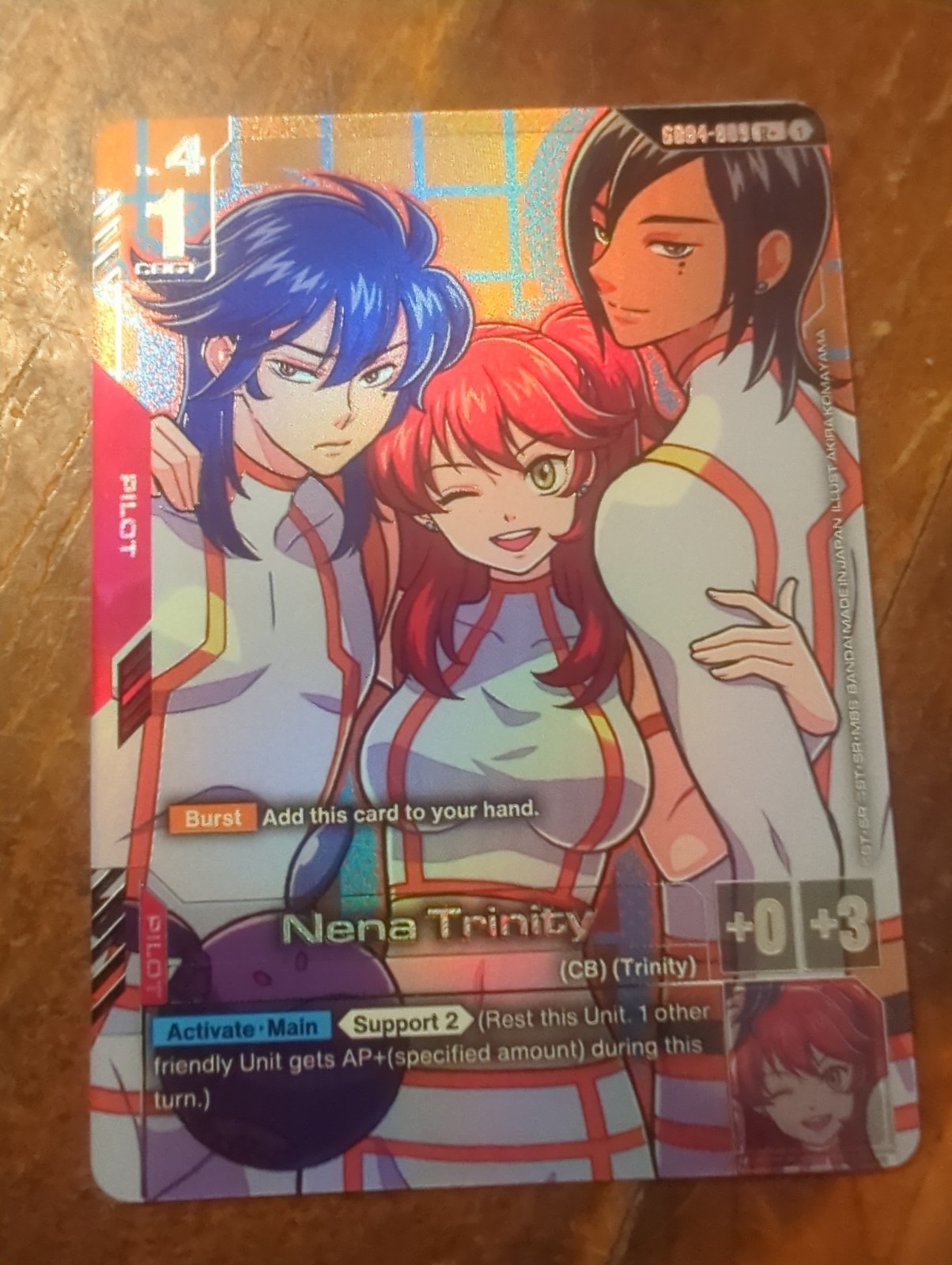 Nena Trinity GD04-089 R+ Alt Art – Gundam Card Game GD04: Phantom Aria