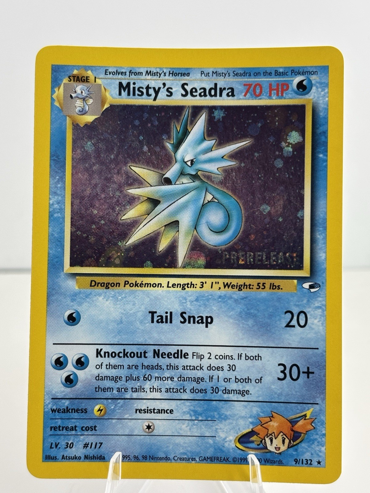 Misty’s Seadra (Prerelease) 009/132 Wotc Promo Holo NM/LP