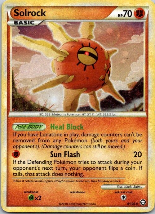 Solrock Holo Holo Rare Triumphant 9/102 LP