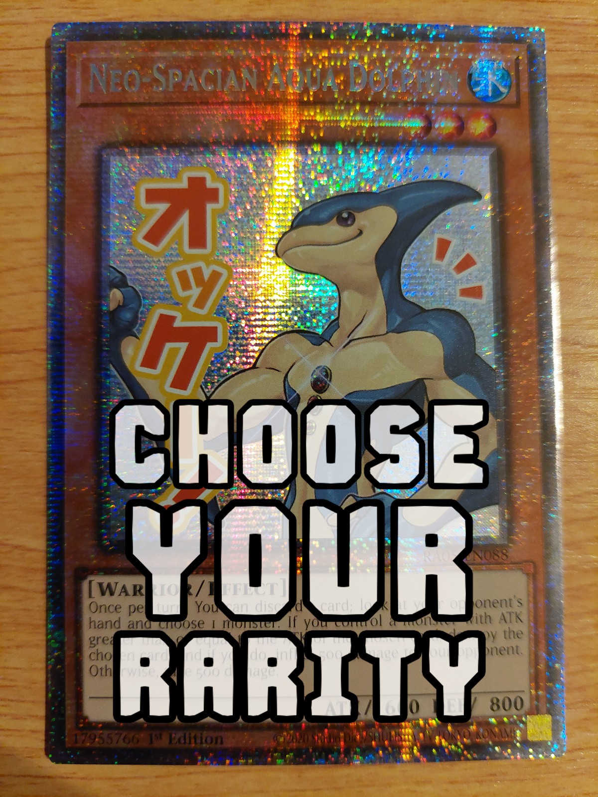 Neo-Spacian Aqua Dolphin (Stamped) – RA05-EN088 – Near Mint NM – Ready to ship!