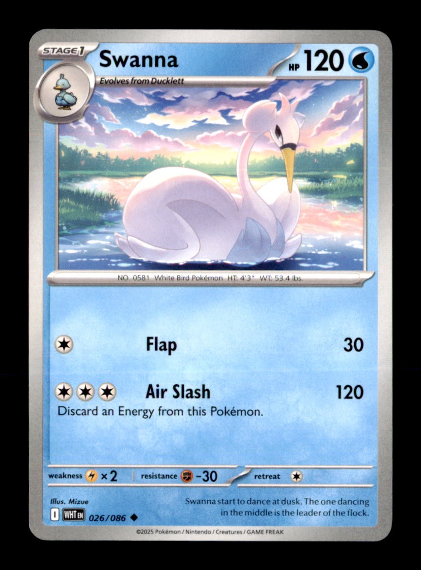 Swanna Uncommon SV: White Flare 026/086 NM