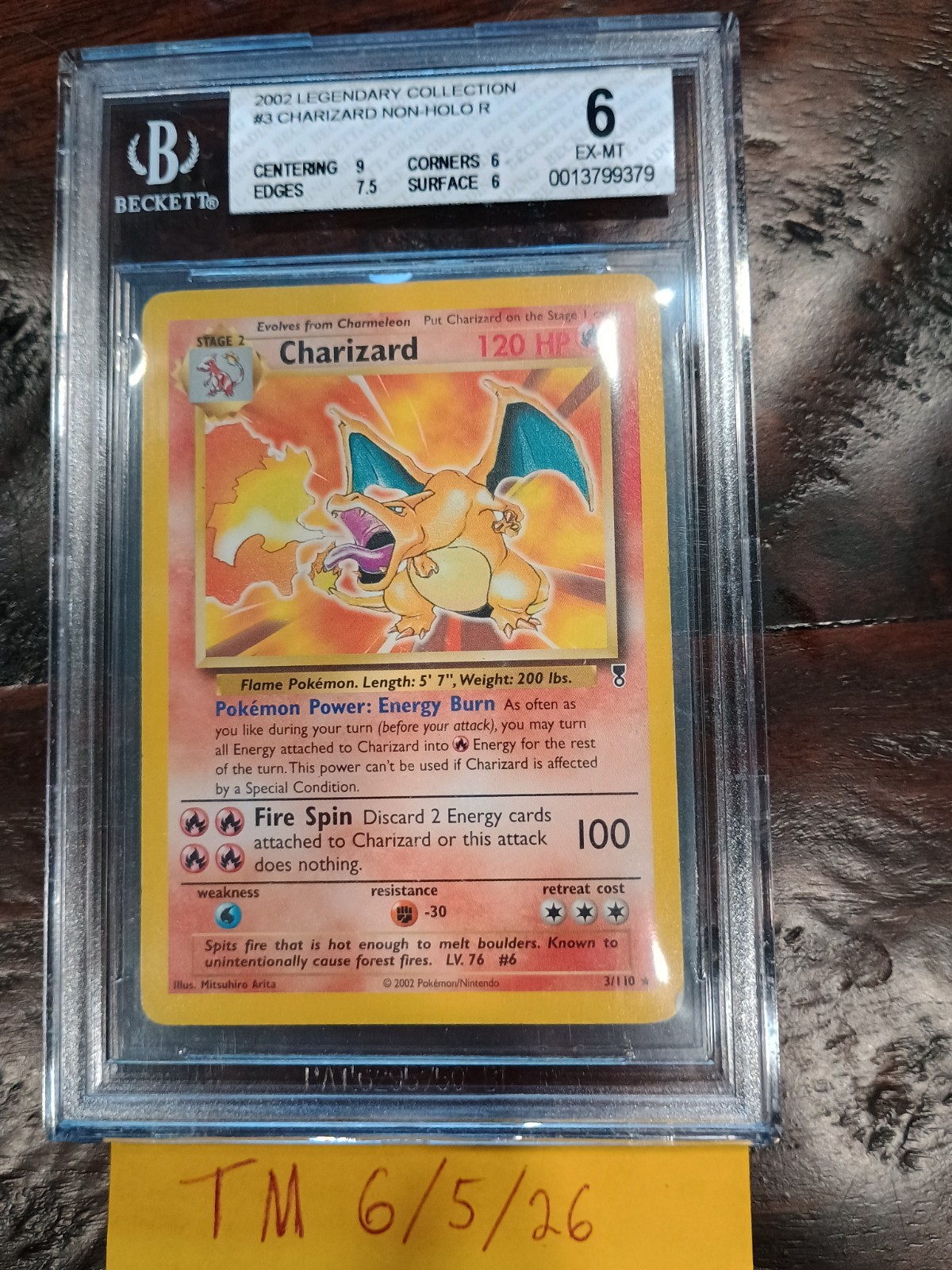 Pokemon Legendary Collection Charizard 3/110 [Non-Holo]