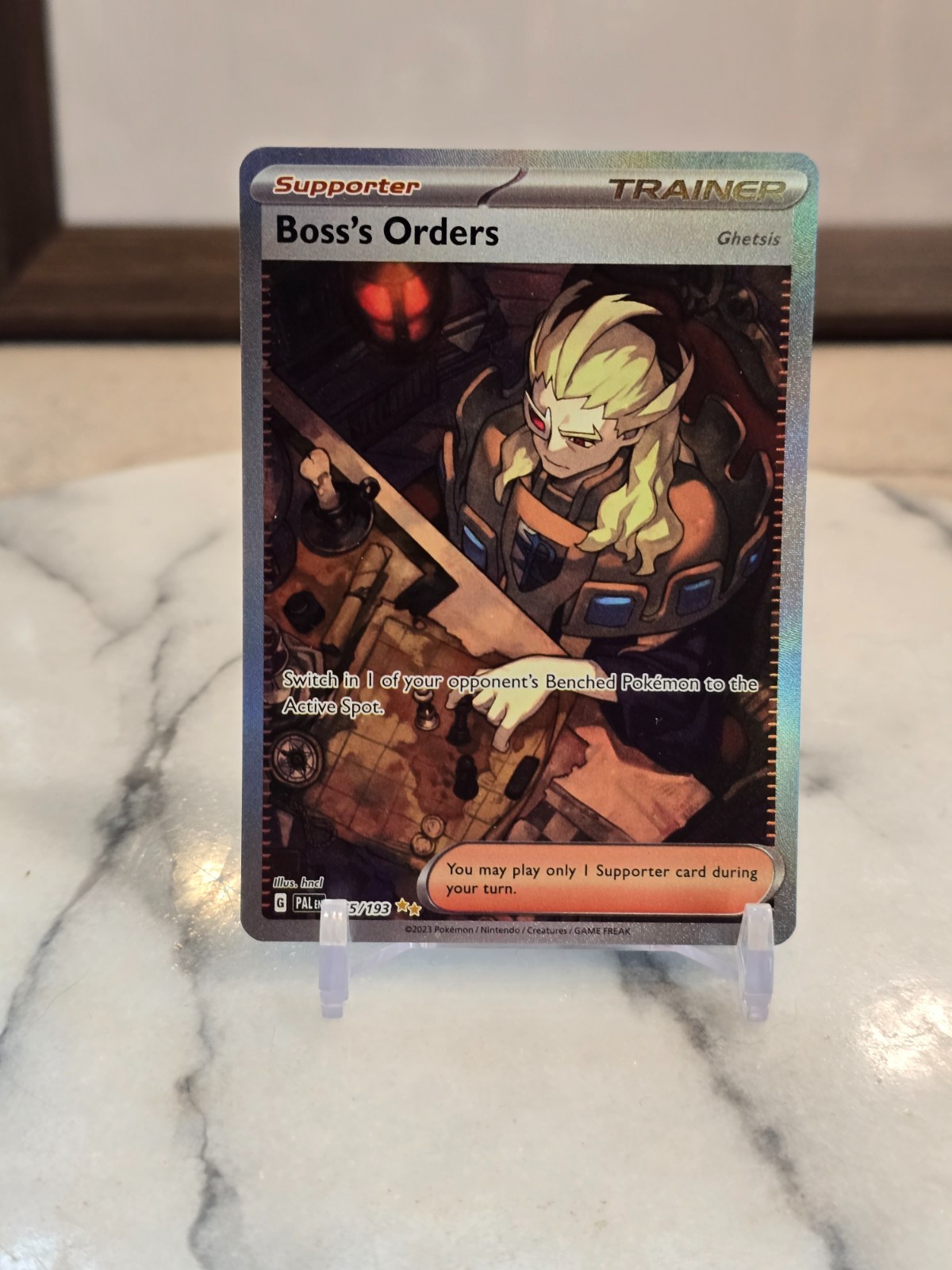 Pokemon TCG Boss’s Orders 265/193 Sv02: Paldea Evolved Holo Full Art LP