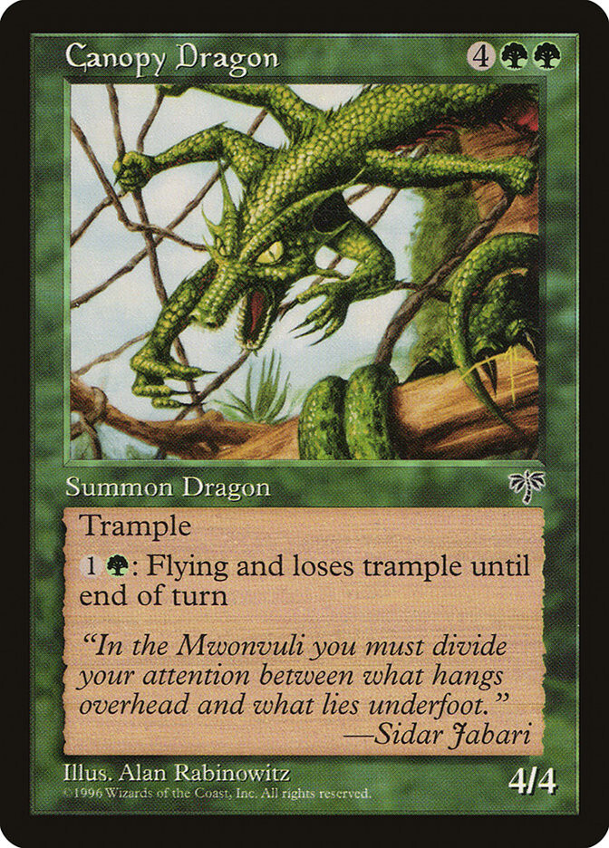 MTG Canopy Dragon – Mirage