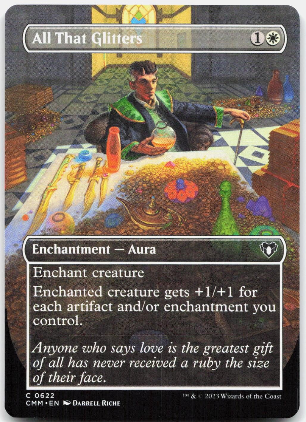 All That Glitters (Borderless) 622 NM Commander Masters Magic: The Gathering
