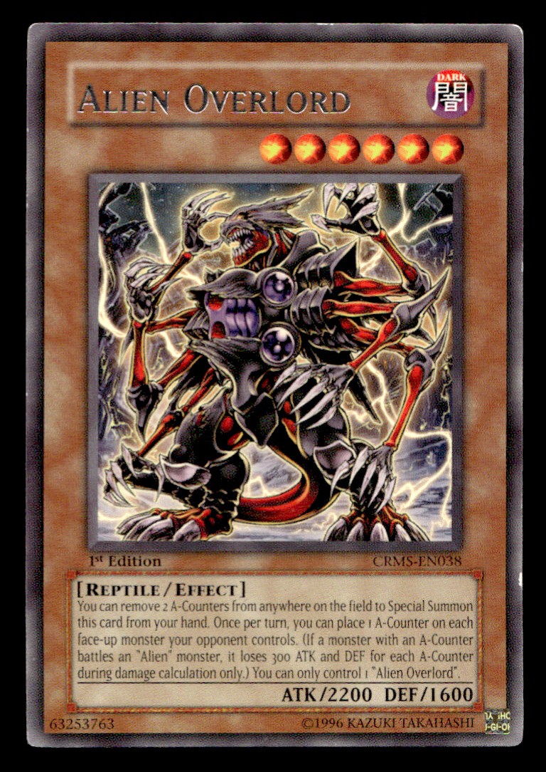 Cybernetic Revolution Alien Overlord #CRMS-EN038 1st Edition Yu-Gi-Oh! TCG