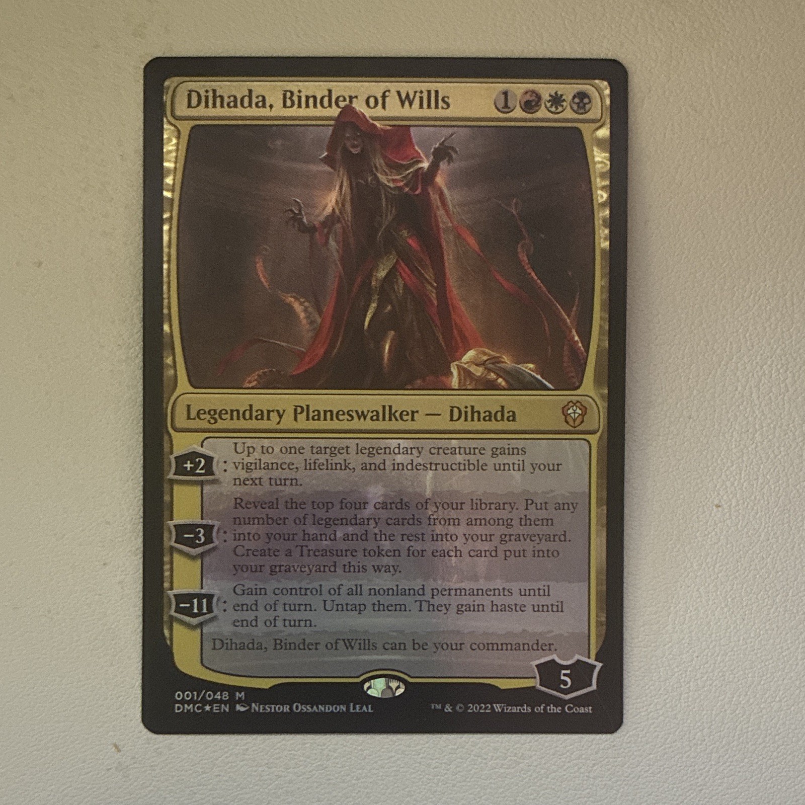 Dihada, Bin-der of Wills Dominaria United Commander Foil Card M/Nm Condition