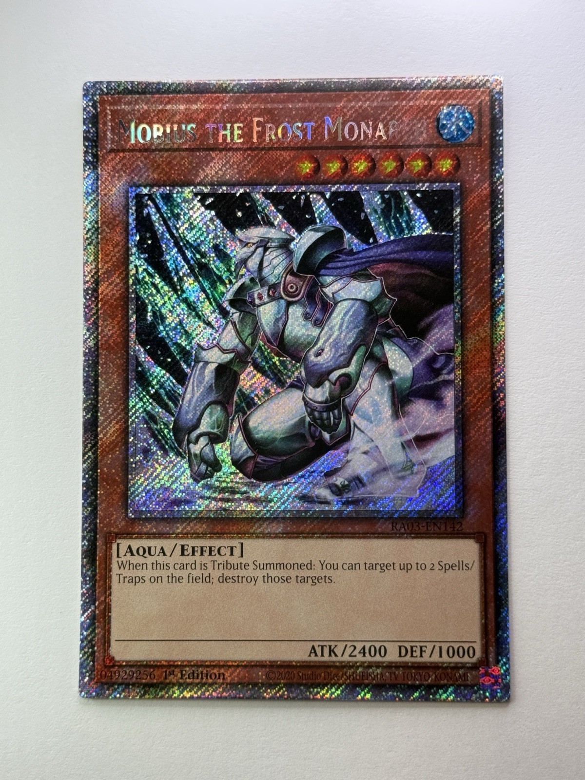 Mobius the Frost Monarch Platinum Secret Rare RA03-EN142 Near Mint 1st Edition