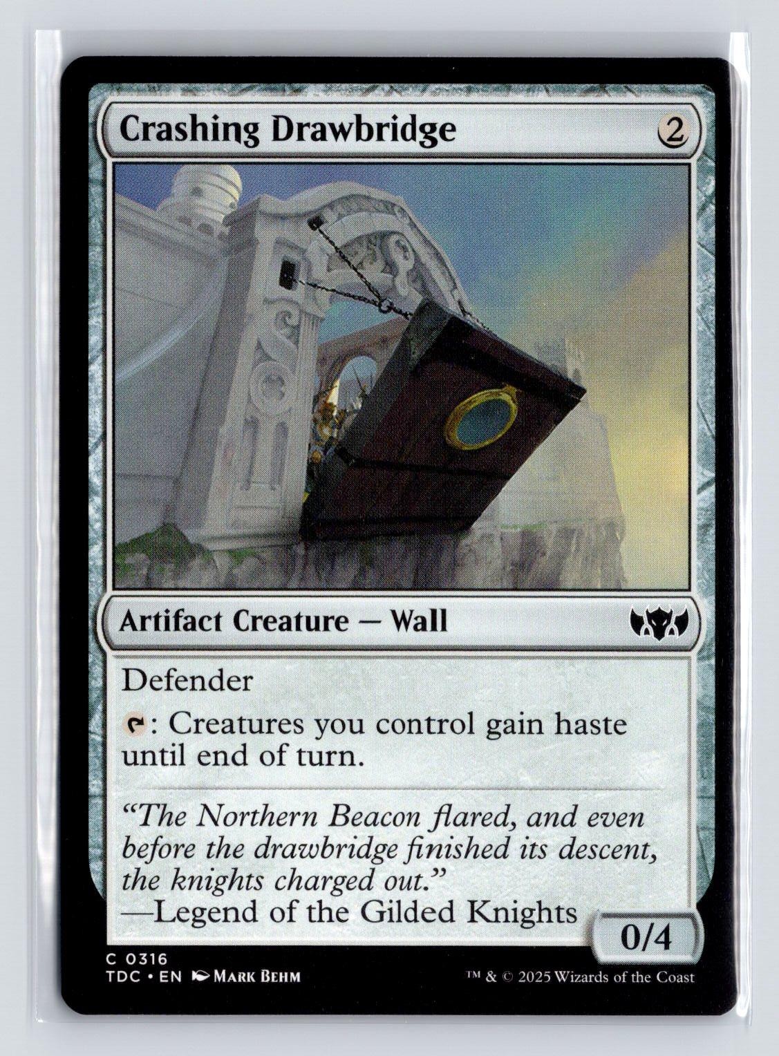Crashing Drawbridge 316 Regular Tarkir: Dragonstorm Magic: The Gathering NM