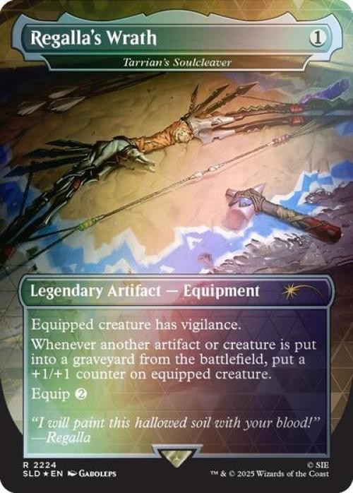 Regalla’s Wrath – Tarrian’s Soulcleaver (Rainbow Foil) -Foil Near Mint MTG