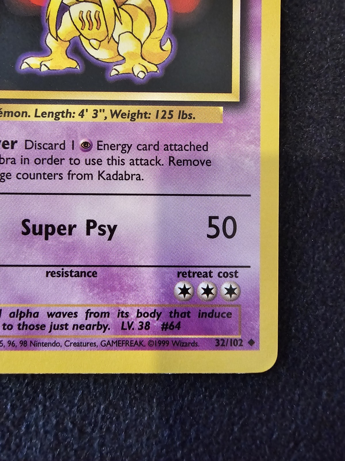 Kadabra 032/102 Base Set Regular NM